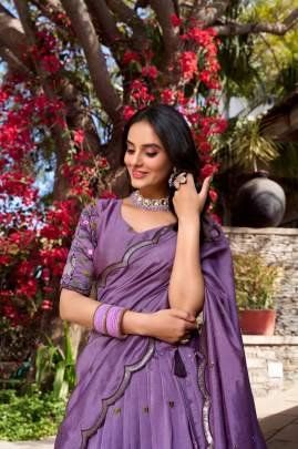 Purple Party Wear Lehenga Choli with Dupatta